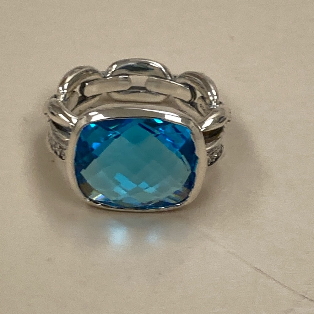 David yurman blue topaz size 7